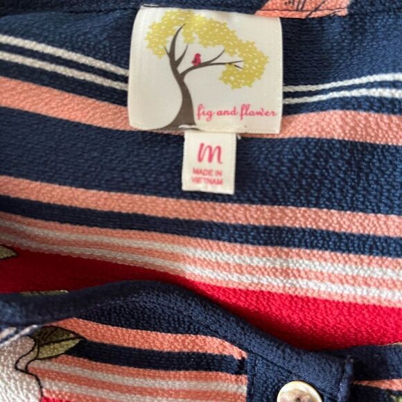 Anthropologie Fig & Flower Tunic Dress sz M. - Picture 6 of 7